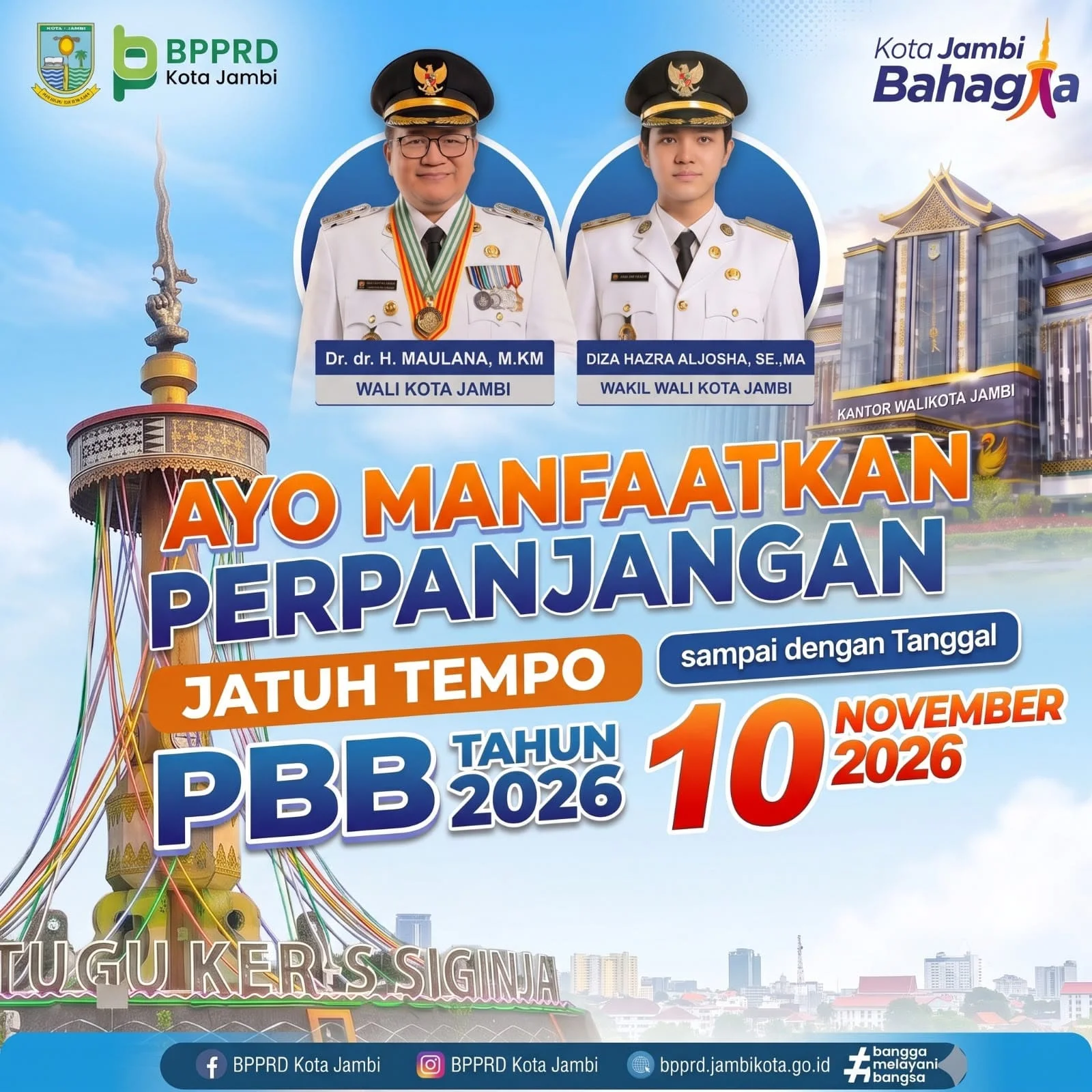 Ayo Manfaatkan Perpanjangan Jatuh Tempo PBB Tahun 2026